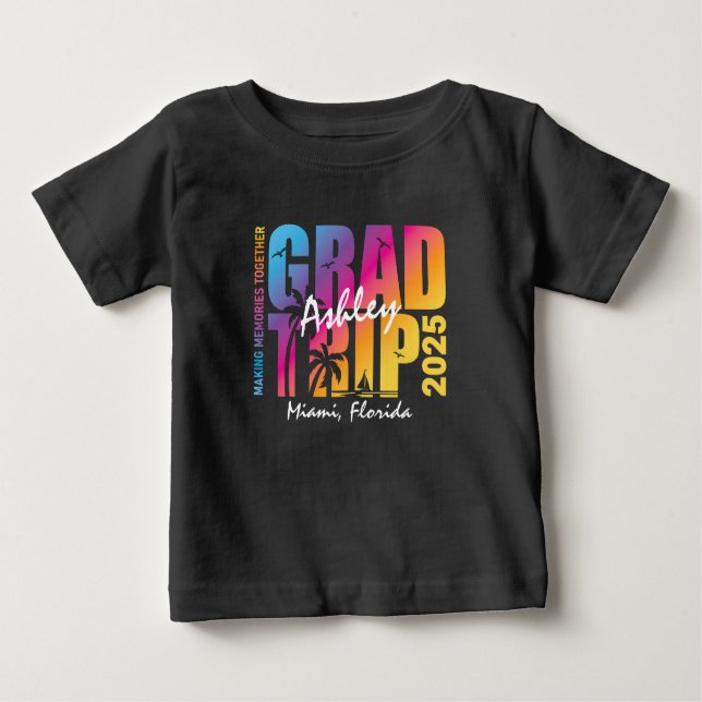 Camiseta Correspondência de Grupo de Viagem de Graduação Pe (Frente)
