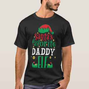 Camiseta Correspondência de Natal Elf do Pai Favorito dos p