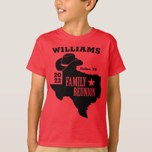 Camiseta Correspondência de Reunião da Família Texas