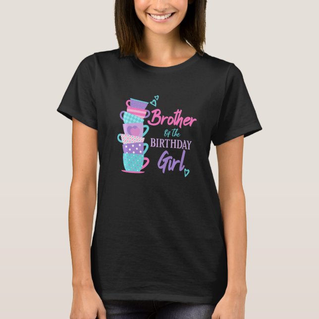 Camiseta Correspondência De Tema Da Festa De Aniversário Da (Frente)