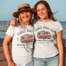 Camiseta Correspondência de Viagens da Família Personalizad