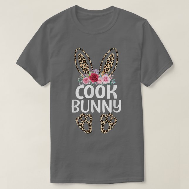 Camiseta Correspondência Engraçada Páscoa de Cozinhar Cozin (Frente do Design)