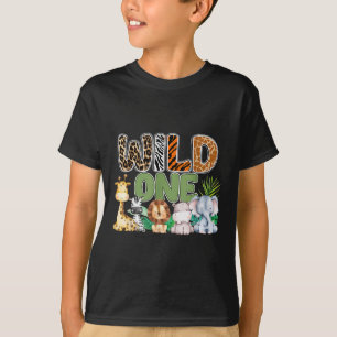 Camiseta Correspondência Familiar Safari Selvagem de Um pri