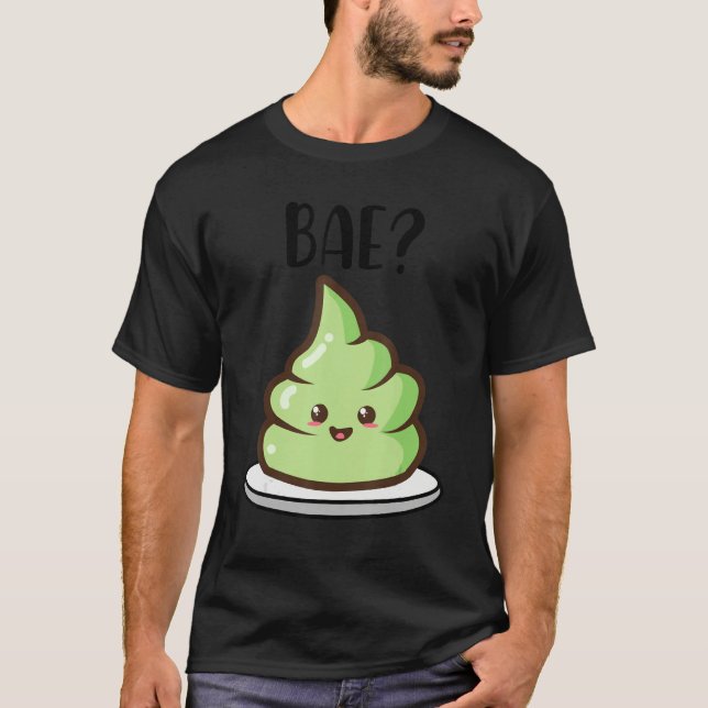 Camiseta Correspondência Fresca de Casal Bae Sushi Engraçad (Frente)