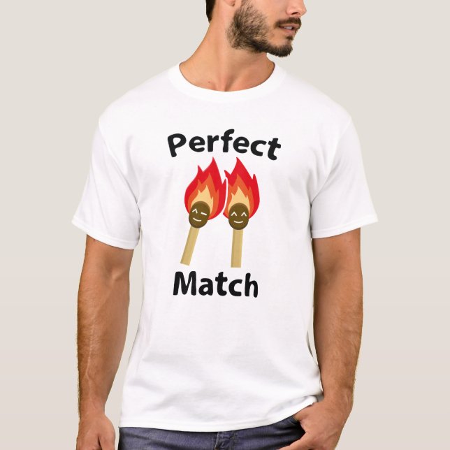 Camiseta Correspondência perfeita (Frente)