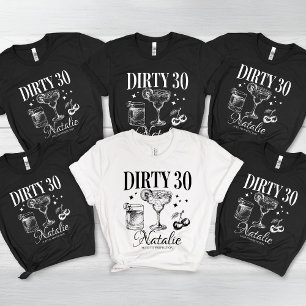 Camiseta Correspondência Personalizada de 30 aniversário de