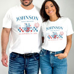 Camiseta Correspondência Personalizada De 4 De Julho De Reu<br><div class="desc">Celebrar a liberdade, a família e a terra dos corajosos com a nossa Reunião Personalizada de 4 de julho de Camisas de Combinação da Família! Estas não são apenas camisas; são uma homenagem patriótica à vossa herança partilhada, personalizada à perfeição para a vossa reunião inesquecível. Imaginem a cena: enquanto os...</div>