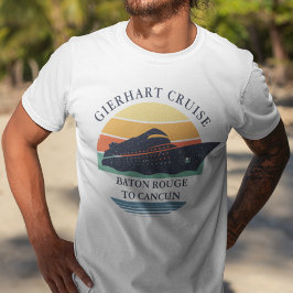 Camiseta Correspondência Personalizada de Viagem de Cruzeir