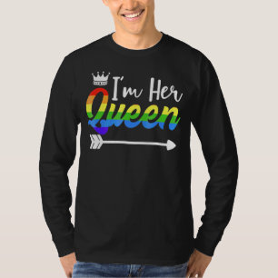 Camiseta Correspondente ao Casal lésbico Seu Orgulho Namora