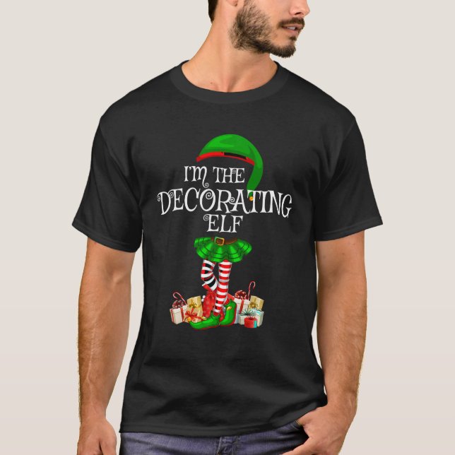 Camiseta Correspondente Grupo Familiar Eu sou o Elf Chris D (Frente)