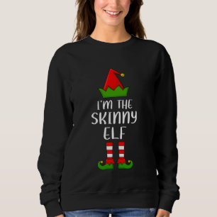 Camiseta Correspondente Grupo Familiar Eu sou Skinny Elf Na