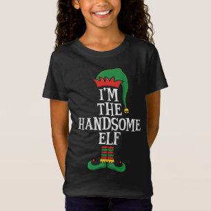 Camiseta Correspondente Grupo Familiar Sou o Bonito Elf Eng