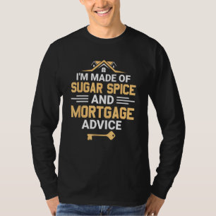 Camiseta Corretor de Hipotecas e Assessoria de Empréstimo H