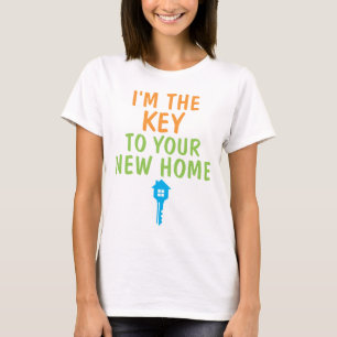 Camiseta Corretor de Imóveis Engraçado Bonito Corretor de I
