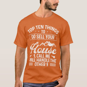 Camiseta Corretor de Imóveis Venda sua Casa Mostrando Broke