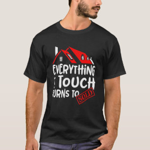 Camiseta Corretor de Imóveis Vintage Tudo o que Eu Toquo Tu