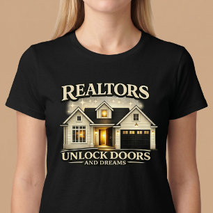 Camiseta Corretores de Imóveis Desbloqueiam Portas E Sonhos