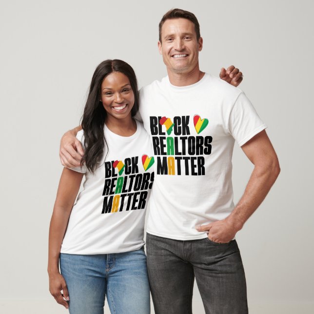 Camiseta Corretores de Imóveis Negros Importam - História N (Unissex)