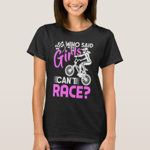 Camiseta Corrida Bmx Para Garotas De Bicicleta