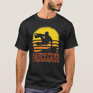 Camiseta Corrida Correndo Saltando Parkour Livre Em Corrida