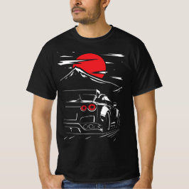 Camiseta Corrida da Meia-Noite: Carro de Corrida sob a Lua
