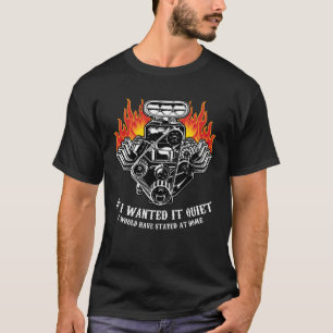 Camiseta Corrida de Arrancada Mecânica de Motores de Carros