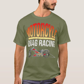 Camiseta Corrida de Arrasto de Motocicletas, Corrida de Dra