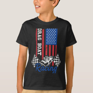 Camiseta Corrida de barco de arrasto américa bandeira dos e