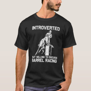 Camiseta Corrida De Barril Legal Para Mulheres Homens Rodei