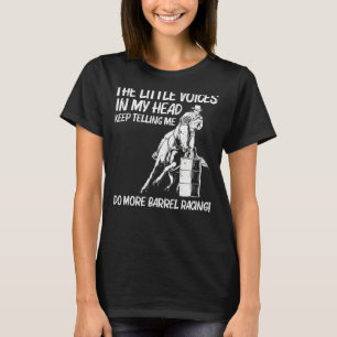 Camiseta Corrida De Barril Legal Para Mulheres Homens Rodei