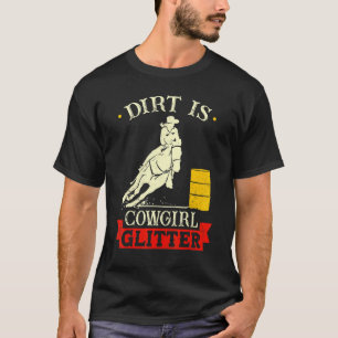 Camiseta Corrida de Barril Sujeira É Lantejoulas de Cowgirl