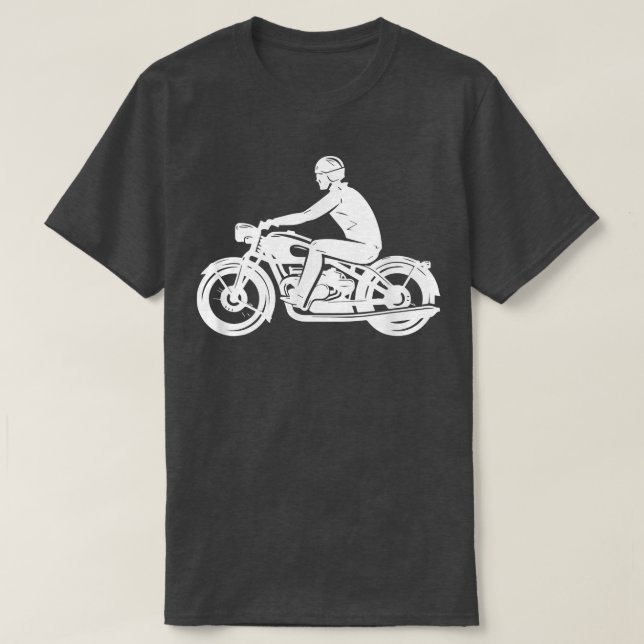 Camiseta Corrida de bicicleta de motocicleta Biker Chopper  (Frente do Design)