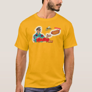 Camiseta Corrida de cachorro quente do Retro