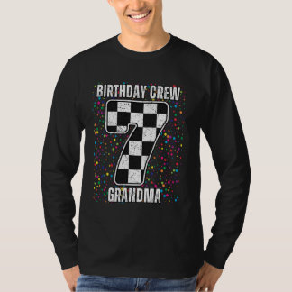 Camiseta Corrida de Carro de Aniversário de 7 Anos, Avó Ban