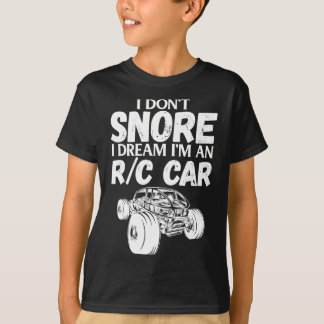 Camiseta Corrida de Carro RC Eu não ronco eu sonho com um m