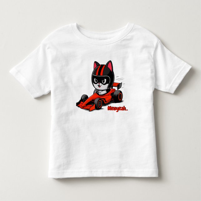 Camiseta Corrida de carros de gato (Frente)