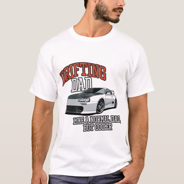 Camiseta Corrida de carros JDM com Pai de tração (Frente)