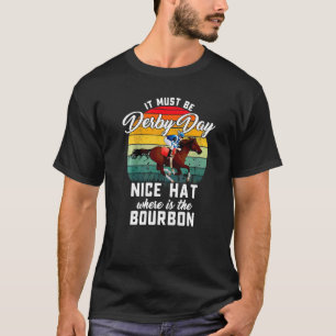 Camiseta Corrida De Cavalo Deve Ser Derby Day Ky Derby Hors