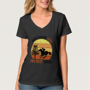 Camiseta Corrida De Cavalo Primeiro O Resto Depois