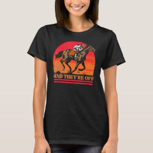 Camiseta Corrida de Cavalo Vintage e eles estão fora da Cor