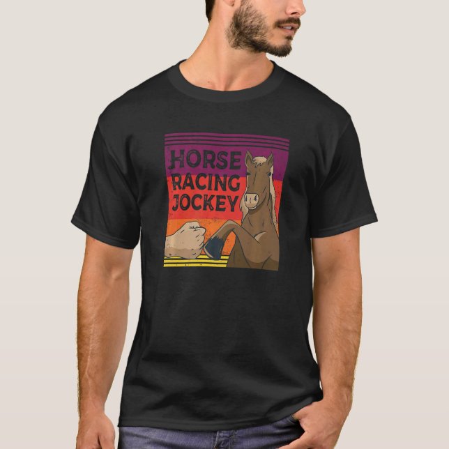 Camiseta Corrida de Cavalos de Jockey (Frente)