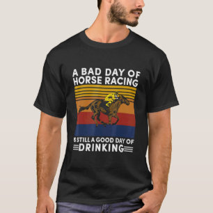 Camiseta Corrida De Cavalos E Cerveja De Trilha De Corrida 