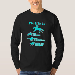 Camiseta Corrida De Cavalos O Dia Todo Rastreio De Cavalos