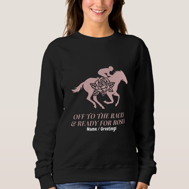 Camiseta Corrida de Cavalos & Pronto para Rosas (Frente)