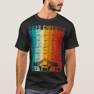 Camiseta Corrida de Corrida Circuito de Fórmula Rastreio de