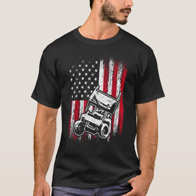 Camiseta Corrida de Corrida de Carro Sprint 2 (Frente)