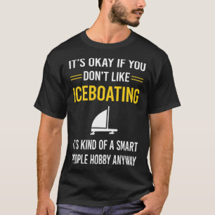 Camiseta Corrida de Corrida em Íceboat de Pessoas Inteligen