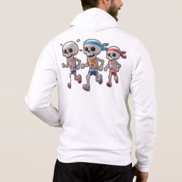 Camiseta “Corrida de Esqueleto de Desenho Animado 3D • Esqu