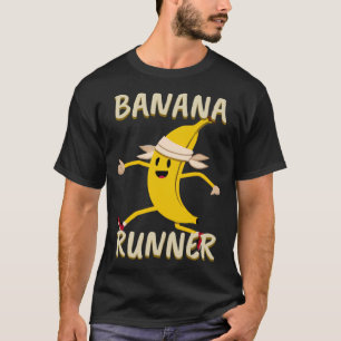 Camiseta Corrida de jogador de banana correndo de bananeira