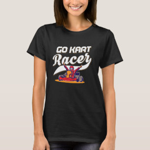 Camiseta Corrida de Kart Rápido Piloto de Kart Karting